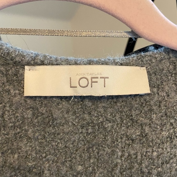 Loft Ann Taylor Grey Wool Cardigan - Picture 5 of 7